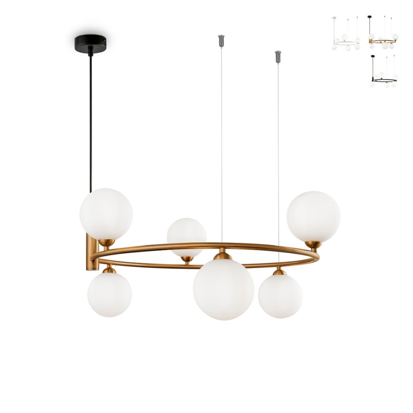 Hanglamp woonkamer ringvormig met 6 lichts Maytoni Ring Verkoop