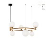 Hanglamp woonkamer ringvormig met 6 lichts Maytoni Ring Verkoop
