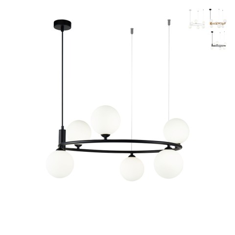 Hanglamp woonkamer ringvormig met 6 lichts Maytoni Ring Aanbieding