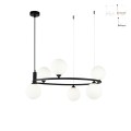 Hanglamp woonkamer ringvormig met 6 lichts Maytoni Ring Aanbieding