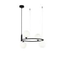 Moderne plafondlamp met hangende ring en 4 bollen Ring Maytoni Aanbod