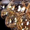 Balbo Maytoni plafondlamp met amberkleurige glazen bollen Voorraad