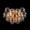 Balbo Maytoni plafondlamp met amberkleurige glazen bollen Aanbod