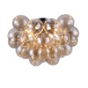 Balbo Maytoni plafondlamp met amberkleurige glazen bollen Aanbieding