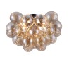 Balbo Maytoni plafondlamp met amberkleurige glazen bollen Aanbieding