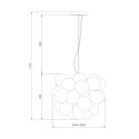 Balbo Maytoni moderne hanglamp met cluster van hangende bollen Afmetingen
