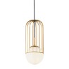 Gouden hanglamp bolvormig plafondlamp woonkamer Telford Maytoni Aanbod