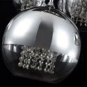 Moderne design kroonluchter hangende bollen chroom glas Fermi Maytoni Korting