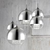 Moderne design kroonluchter hangende bollen chroom glas Fermi Maytoni Catalogus