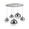 Moderne design hanglamp met glazen bollen chroom Fermi Maytoni Verkoop