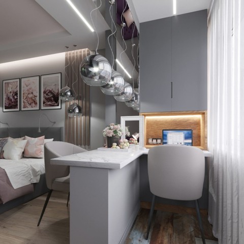 Hanglamp bol Ø 30cm chroomglas Fermi Maytoni Aanbieding