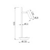 Bureau tafellamp LED spotlight verstelbaar Estudo Maytoni Kortingen