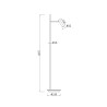Estudo Maytoni design vloerlamp met verstelbare LED-spotverlichting Korting