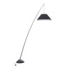 Moderne zwarte boogvloerlamp Campanula Maytoni voor de woonkamer Verkoop