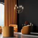 Moderne kroonluchter plafondlamp met 6 lampen cilinder Arco Maytoni Kortingen