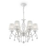 Klassieke witte kroonluchter plafondlamp met kristallen Grace Maytoni Aanbieding