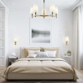 Moderne kroonluchter 5 lichtpunten stoffen lampenkap Zaragoza Maytoni Aanbieding