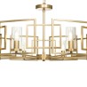 Gouden hanglamp plafond woonkamer 8 lichten Bowi Maytoni Aanbod