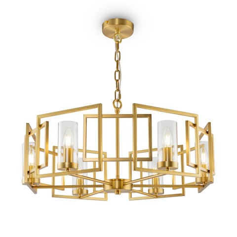 Gouden moderne hanglamp 6 lampen voor woonkamer Bowi Maytoni Aanbieding