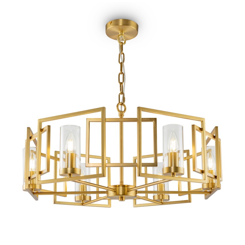 Gouden moderne hanglamp 6 lampen voor woonkamer Bowi Maytoni Aanbieding Gouden moderne hanglamp 6 lampen voor woonkamer Bowi Maytoni Aanbieding