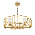 Gouden moderne hanglamp 6 lampen voor woonkamer Bowi Maytoni Aanbieding