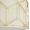 Moderne plafondlamp goud met stoffen kap Messina Maytoni Korting