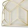 Ronde plafondlamp gouden design met stoffen kap Messina Maytoni Kortingen