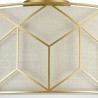 Ronde plafondlamp gouden design met stoffen kap Messina Maytoni Korting