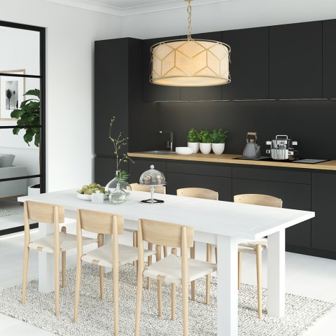 Ronde plafondlamp gouden design met stoffen kap Messina Maytoni Aanbieding