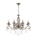 Grace Maytoni Klassieke Plafond Kroonluchter met 8 Lichten en Hangende Kristallen Aanbieding