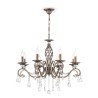 Grace Maytoni Klassieke Plafond Kroonluchter met 8 Lichten en Hangende Kristallen Aanbieding
