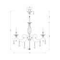Grace Maytoni klassieke 8-lichts kristallen plafondkandelaar Verkoop