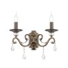 Klassieke wandlamp met kristallen 2 lampen Grace Maytoni Aanbieding