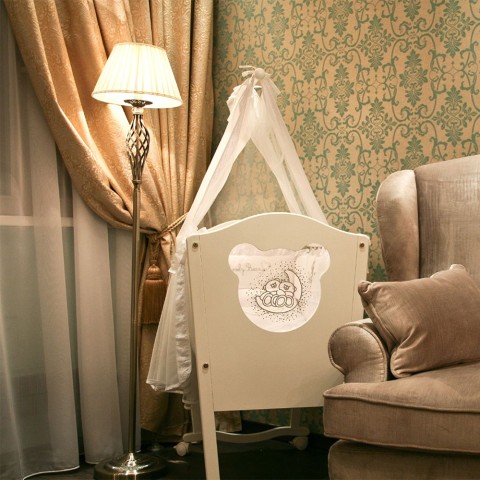Vloerlamp woonkamer klassieke stijl stof Grace Maytoni