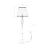 Klassieke vloerlamp woonkamer stof Grace Maytoni Catalogus