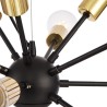 Zwarte hanglamp plafond met 12 fittingen Jackson Maytoni Kortingen