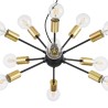 Zwarte hanglamp plafond met 12 fittingen Jackson Maytoni Aanbod