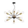 Zwarte hanglamp plafond met 12 fittingen Jackson Maytoni Aanbieding