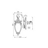 Buitenwandlamp lantaarn Fleur Maytoni Catalogus