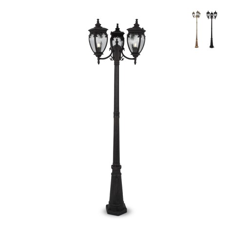 Klassieke buitenlantaarn tuinlamp met 3 lampen Fleur Maytoni Aanbieding