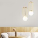 Gouden hanglamp bolvormig plafondlamp woonkamer Telford Maytoni Aanbieding