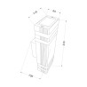 Buitenwandlamp tuinverlichting Unter Den Linden Maytoni Kortingen