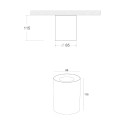 Witte plafondspotlamp voor keuken en woonkamer Slim Maytoni Aanbod