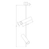 Design plafondlamp met 2 verstelbare spotjes Elti Maytoni Karakteristieken