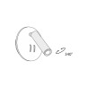Ronde LED wandspot verstelbaar Los 176 Maytoni Model