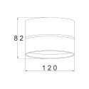 Moderne ronde plafondlamp zwart LED-verlichting verstelbaar Onda Maytoni Kortingen