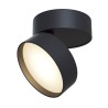 Moderne ronde plafondlamp zwart LED-verlichting verstelbaar Onda Maytoni Verkoop