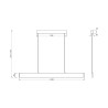 Moderne verstelbare LED-hanglamp 118,5cm Step Maytoni Aankoop