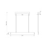 Moderne hanglamp 91cm verstelbaar LED-licht Step Maytoni Kosten