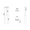 Zwarte hangspot voor plafondrail Focus LED Maytoni Aanbod